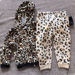 18 month animal cheetah print outfit